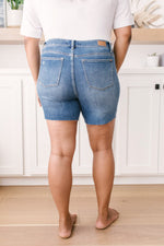 Judy Blue Straight Edge Dark Wash Shorts