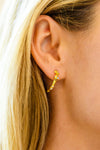 Santana Studded Hoop Earrings