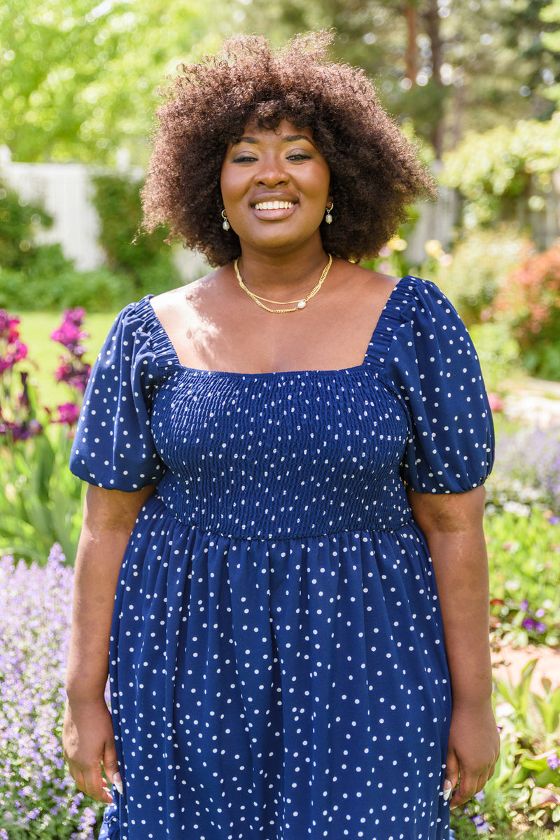 Sunday Market Dress in Blue