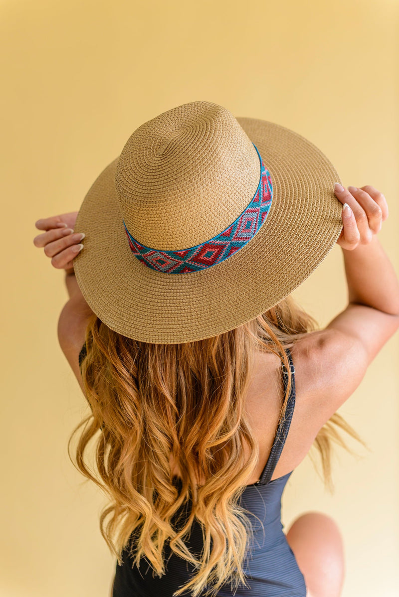 Sunny Rays Banded Accent Panama Hat