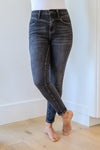 Judy Blue Tabitha Front Yoke Skinny Black Wash Jeans