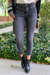 Judy Blue Tabitha Front Yoke Skinny Black Wash Jeans