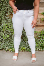 Judy Blue Talia High Waisted White Skinny Jeans