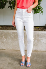 Judy Blue Talia High Waisted White Skinny Jeans