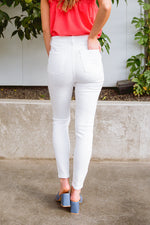 Judy Blue Talia High Waisted White Skinny Jeans