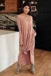 The Melanie Maxi Dress in Mauve