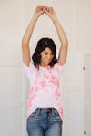 Think Pink Tie Dye Top