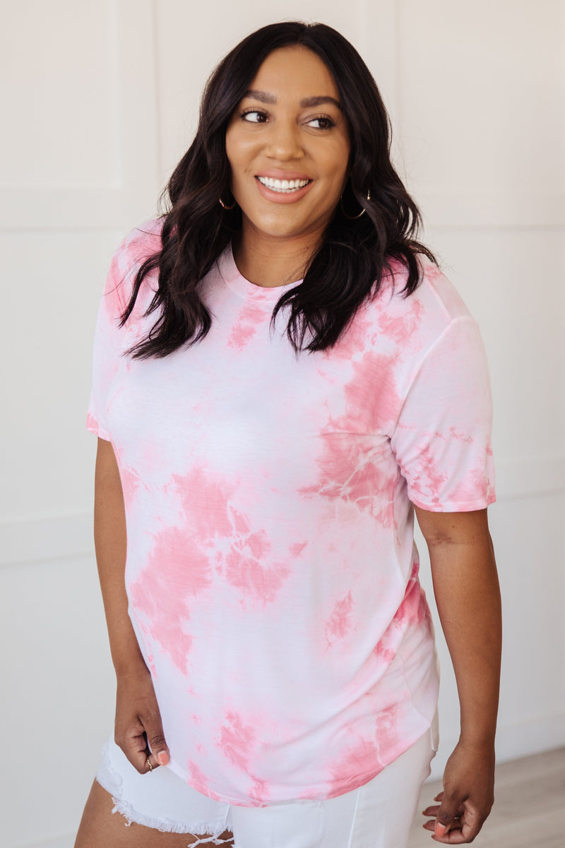 Think Pink Tie Dye Top