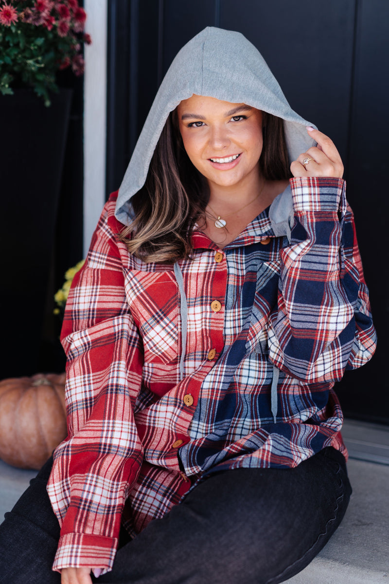 Thinking Out Loud Hooded Flannel