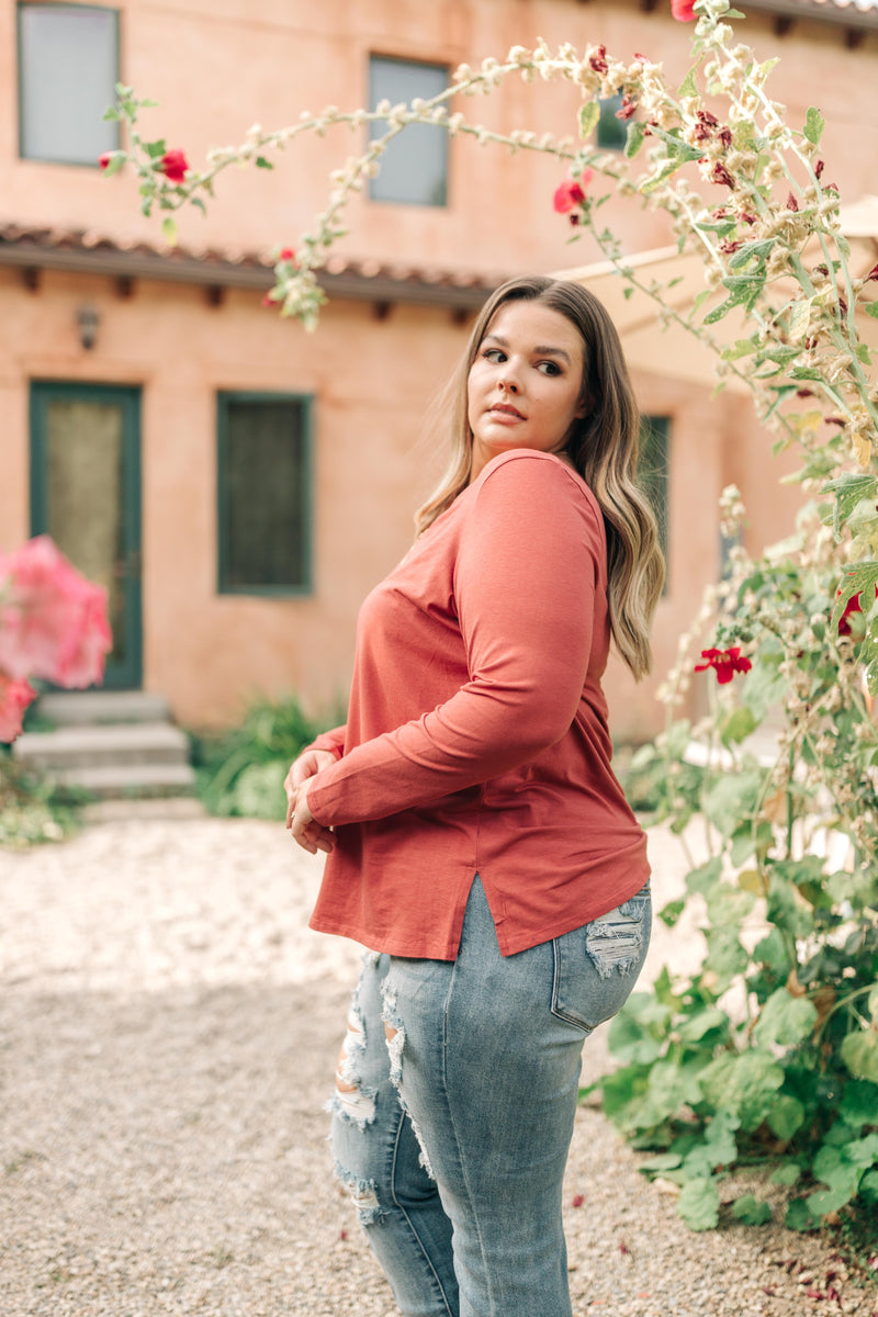 Tiffany Top in Rust