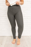 Let's Go Textured Leggings in Charcoal