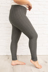 Let's Go Textured Leggings in Charcoal