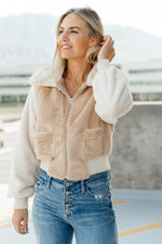 Two Toned Teddy Bear Jacket