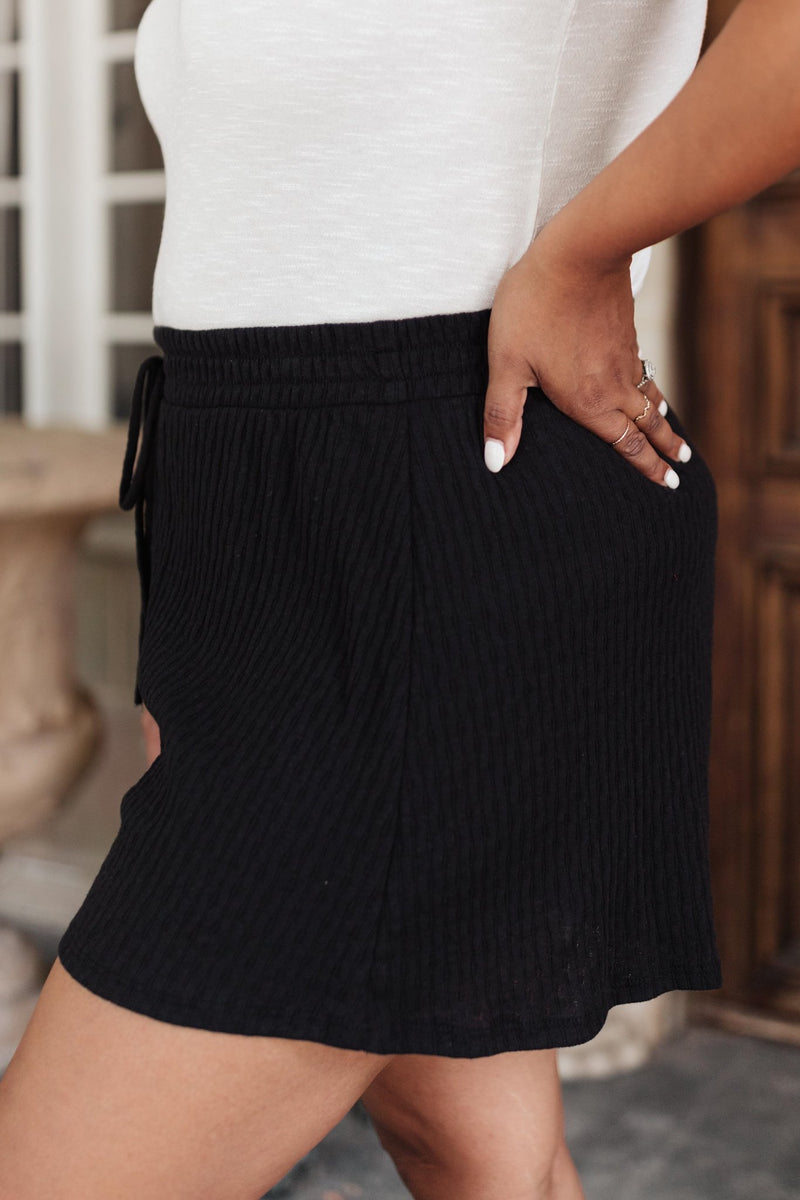 Ribbed & Ridiculously Comfy Shorts In Black