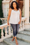 Stripes and Buttons Tank