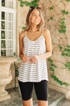 Stripes and Buttons Tank