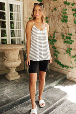 Stripes and Buttons Tank