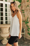 Stripes and Buttons Tank