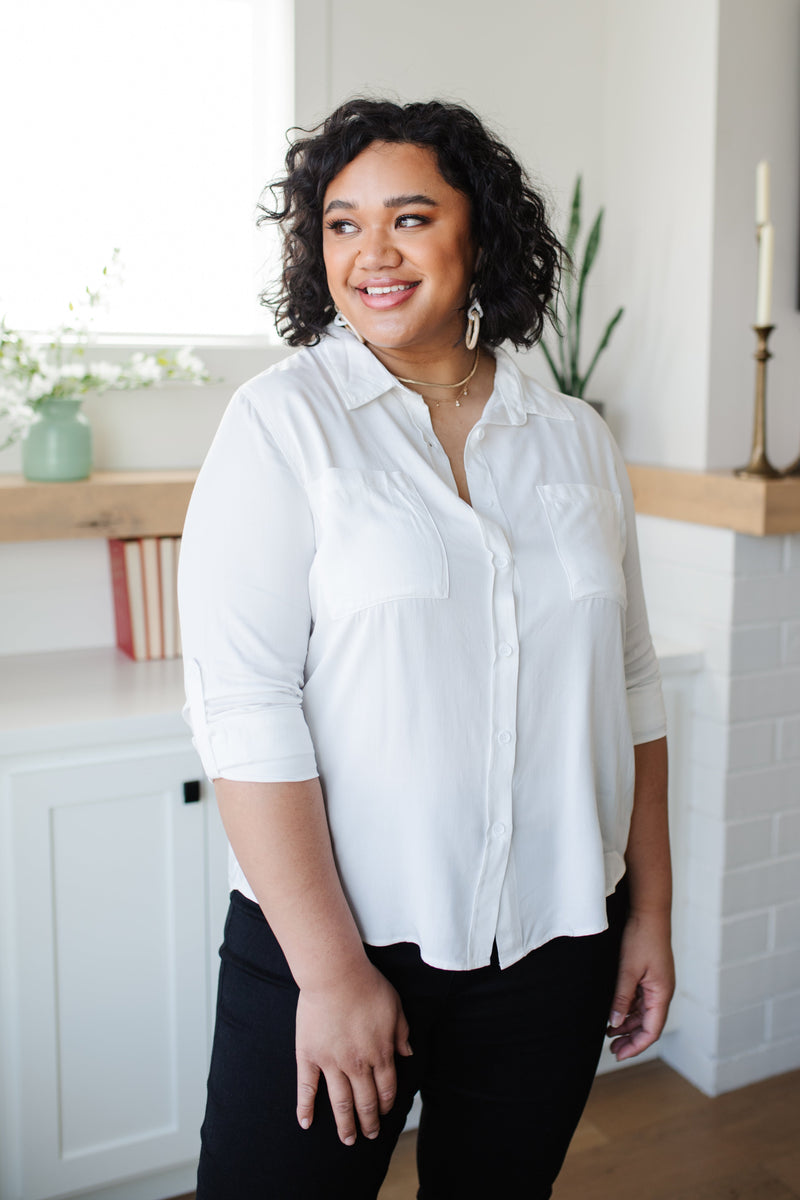 Unwavering Confidence Blouse In White