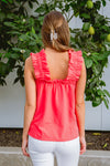 Uptown Top in Coral