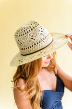 Vacation Days Open Weave Panama Hat