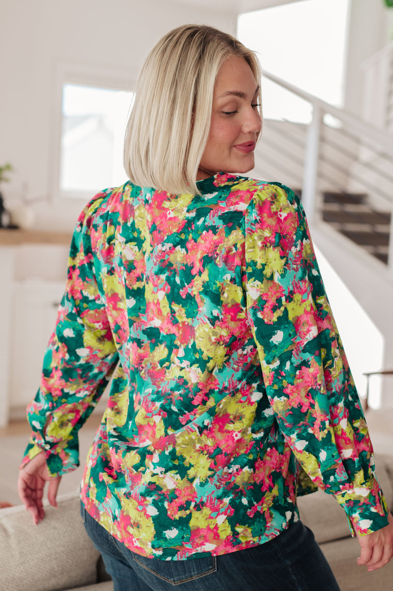 Vantage Point V-Neck Blouse