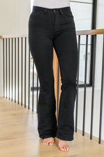 Walking in Berlin High Rise Flare Jeans in Black