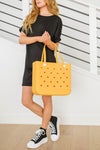 Waterproof Tote Bag in Marigold