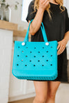 Waterproof Tote Bag in Turquoise