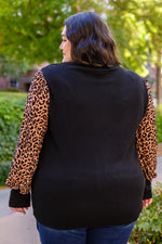 We Have History Animal Print Ribbed Top