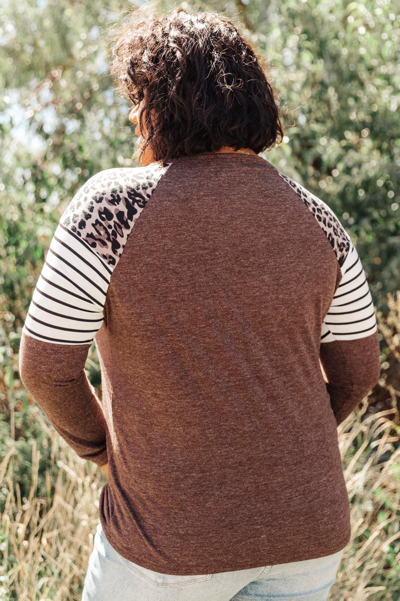 Wild One Top in Brown