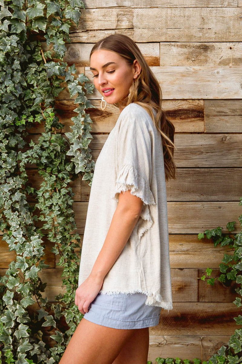 Willa Linen Top