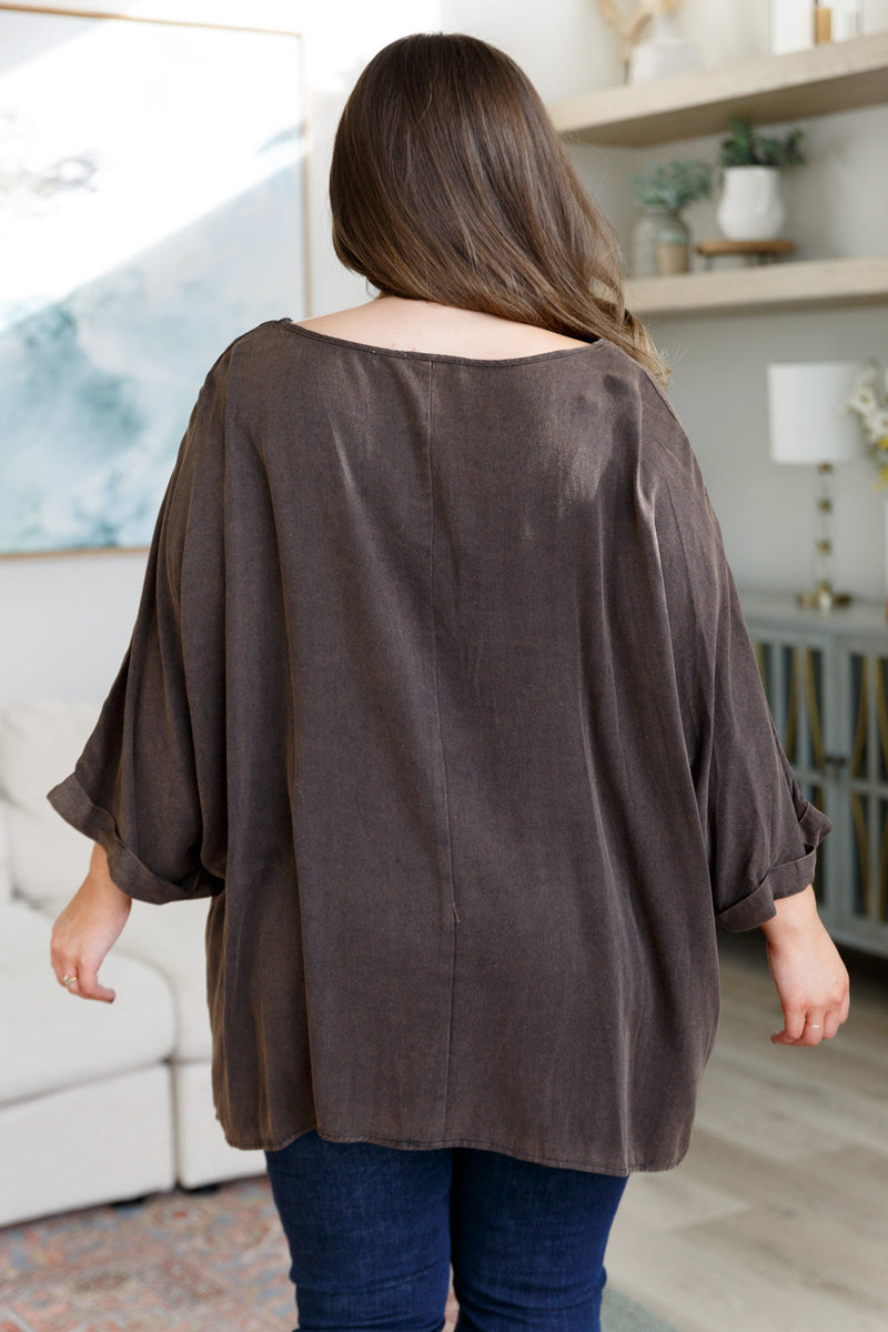 Wishy Washy Mineral Washed Oversized Top