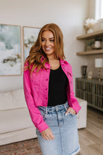 Judy Blue With a Whisper Denim Jacket in Hot Pink