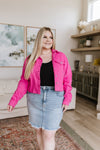 Judy Blue With a Whisper Denim Jacket in Hot Pink