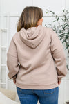 Zip Up Hoodie Sweat Jacket in Mocha