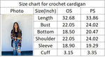 PREORDER: Crochet Sleeve Cardigan in Five Colors