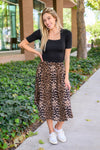 Carefree Animal Print Skirt