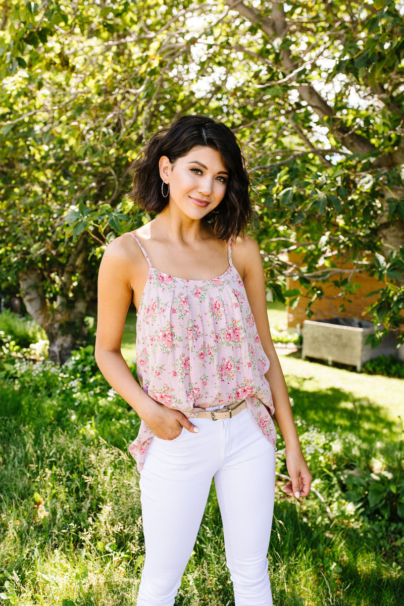 Mauve Floral Tank