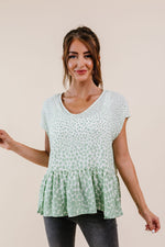 Minty Fresh Spots Blouse