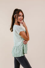 Minty Fresh Spots Blouse