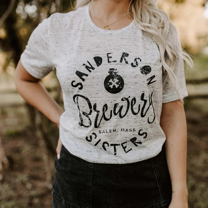 PREORDER: Sanderson Sisters Graphic Tee in White Marble