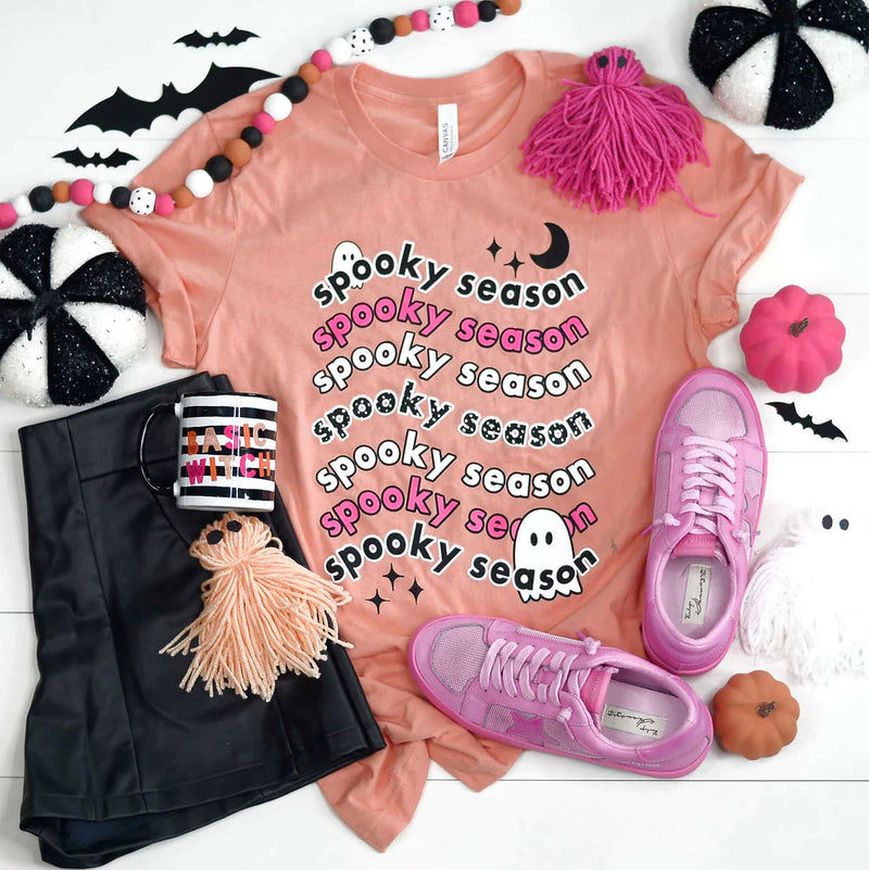 PREORDER: Spooky Season Graphic Tee in Sunset